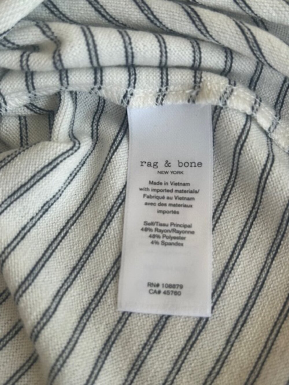 Rag & Bone Stripe Polo Shirt - Picture 9 of 10